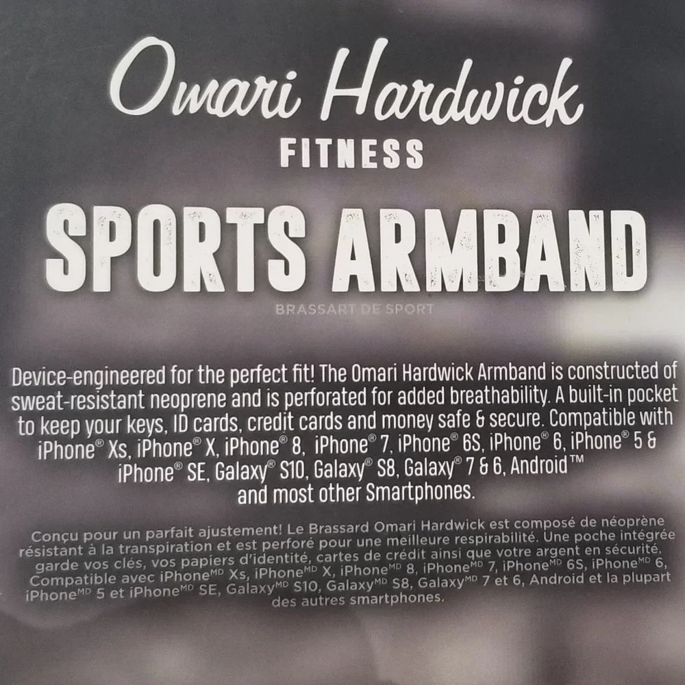 Omari Hardwick - Cardio Sports Armband - Black and Grey